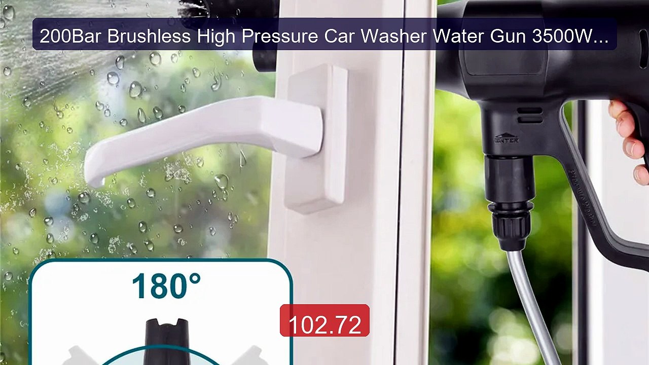 200Bar Brushless High Pressure Car Washer Water Gun 3500W 6... -- Top Pick 2026 | Unbeatable Price!