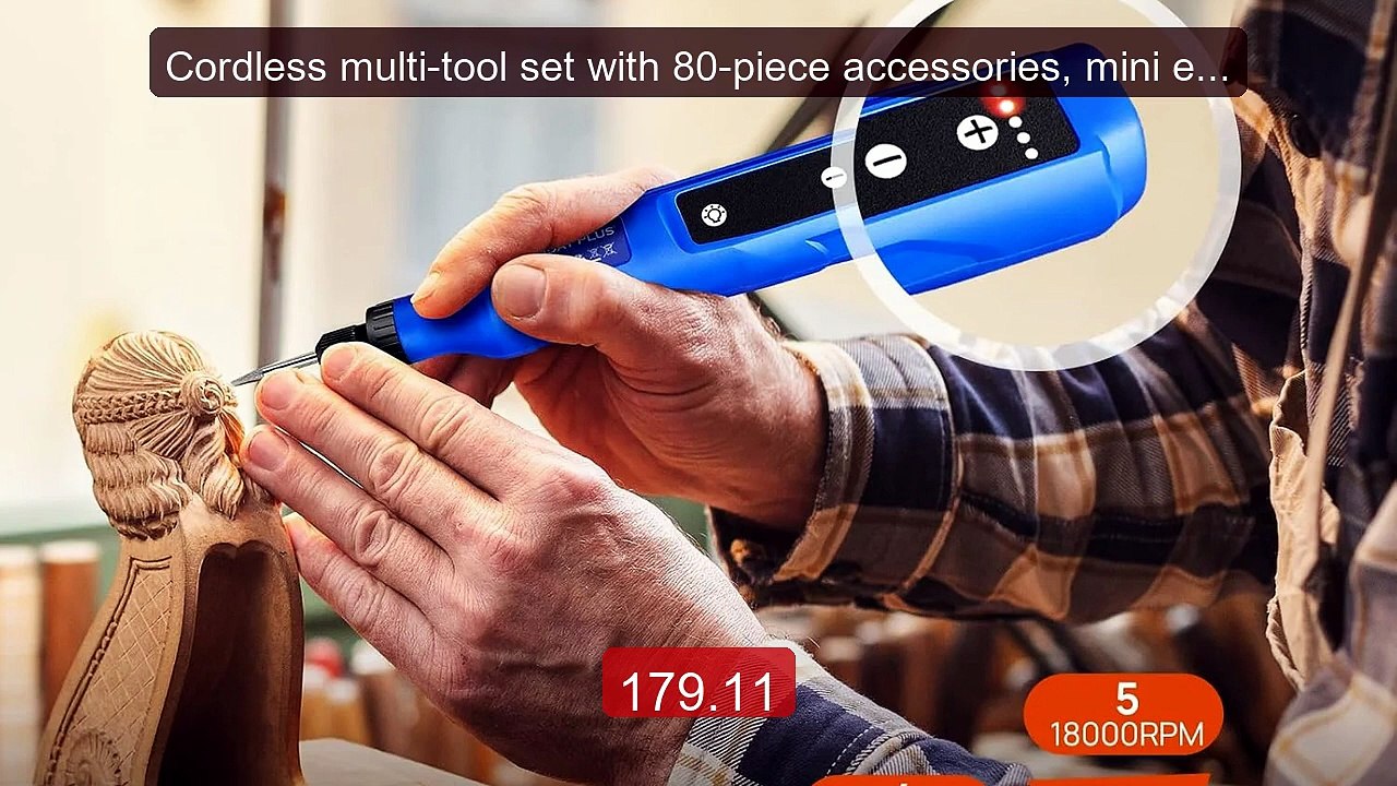 Cordless multi-tool set with 80-piece accessories, mini electric c... -- Best Deal 2026 | Shop Now!