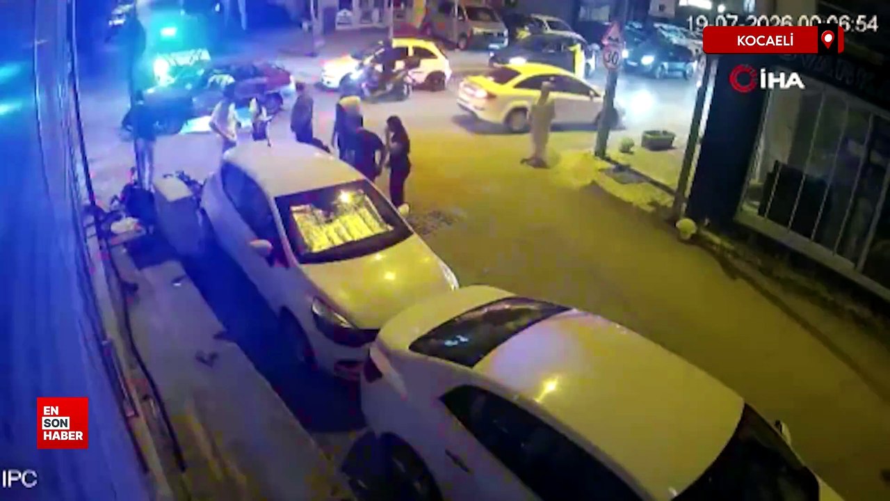 Kocaeli'de otomobil motosikletle çarpıştı