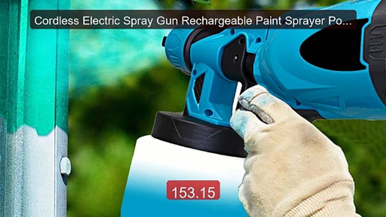 Cordless Electric Spray Gun Rechargeable Paint Sprayer Port... -- Top Pick 2026 | Unbeatable Price!