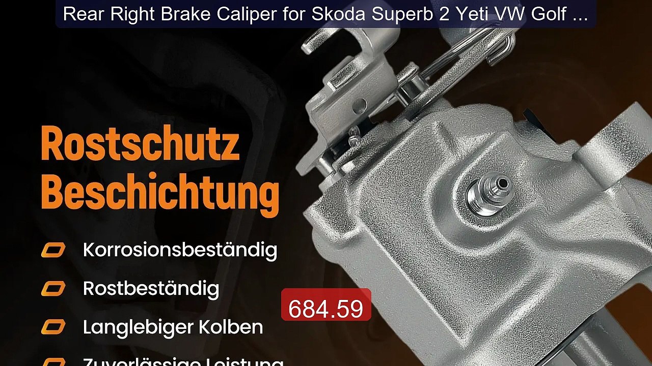 Rear Right Brake Caliper for Skoda Superb 2 Yeti VW Golf 6 ... -- Top Pick 2026 | Unbeatable Price!