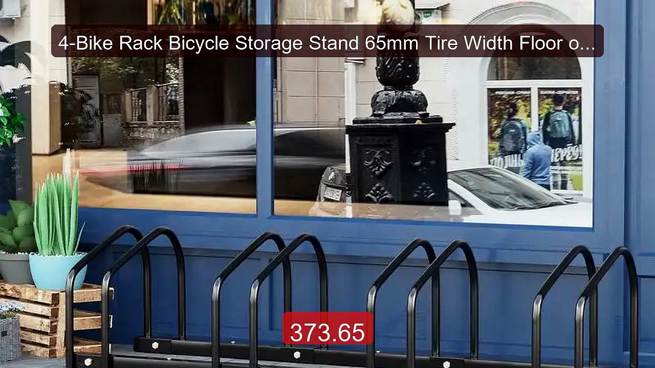 4-Bike Rack Bicycle Storage Stand 65mm Tire Width Floor or Wal... -- Hot Deal 2026 | Limited Offer!