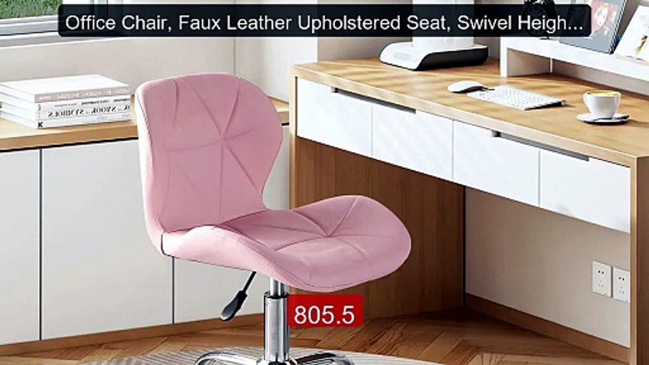 Office Chair, Faux Leather Upholstered Seat, Swivel Height ... -- Top Pick 2026 | Unbeatable Price!