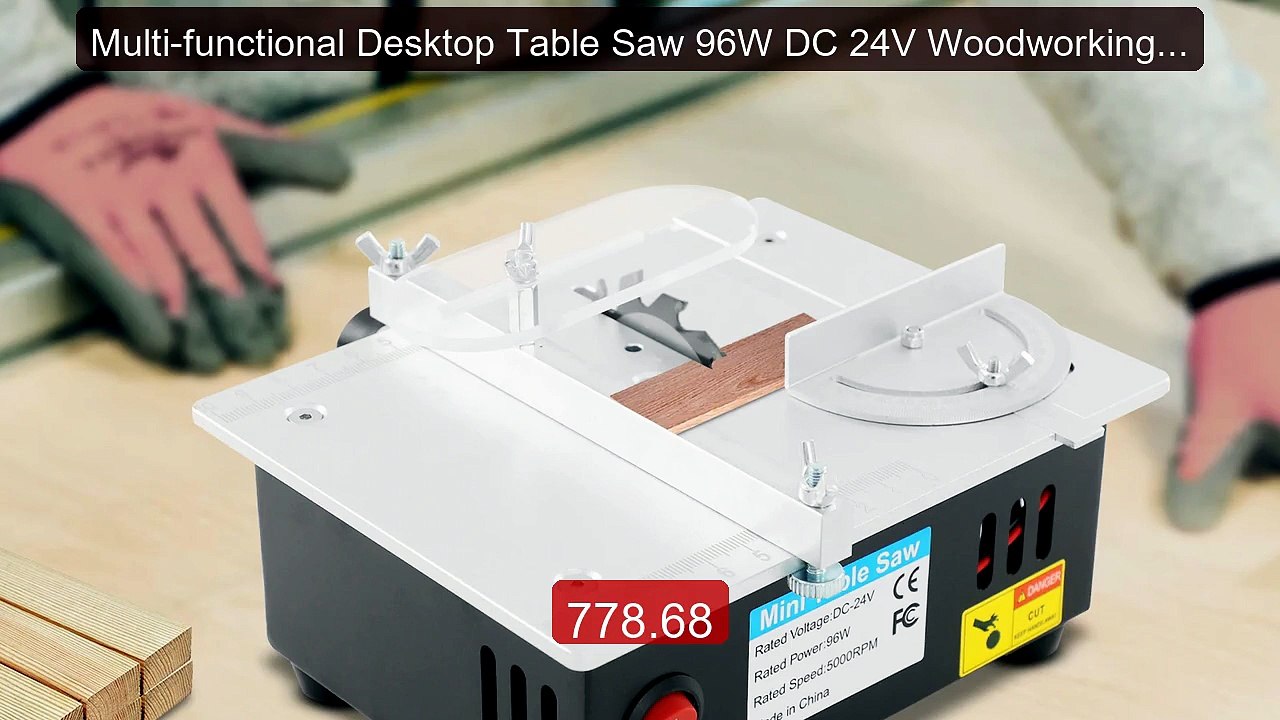 Multi-functional Desktop Table Saw 96W DC 24V Woodworking DIY ... -- Best Buy 2026 | Great Quality!