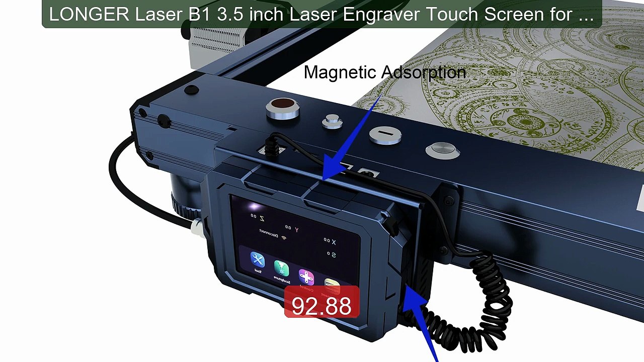 LONGER Laser B1 3.5 inch Laser Engraver Touch S...