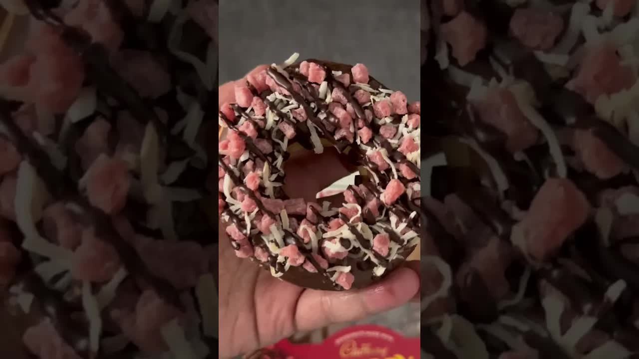 Cherry Ripe x Krispy Kreme