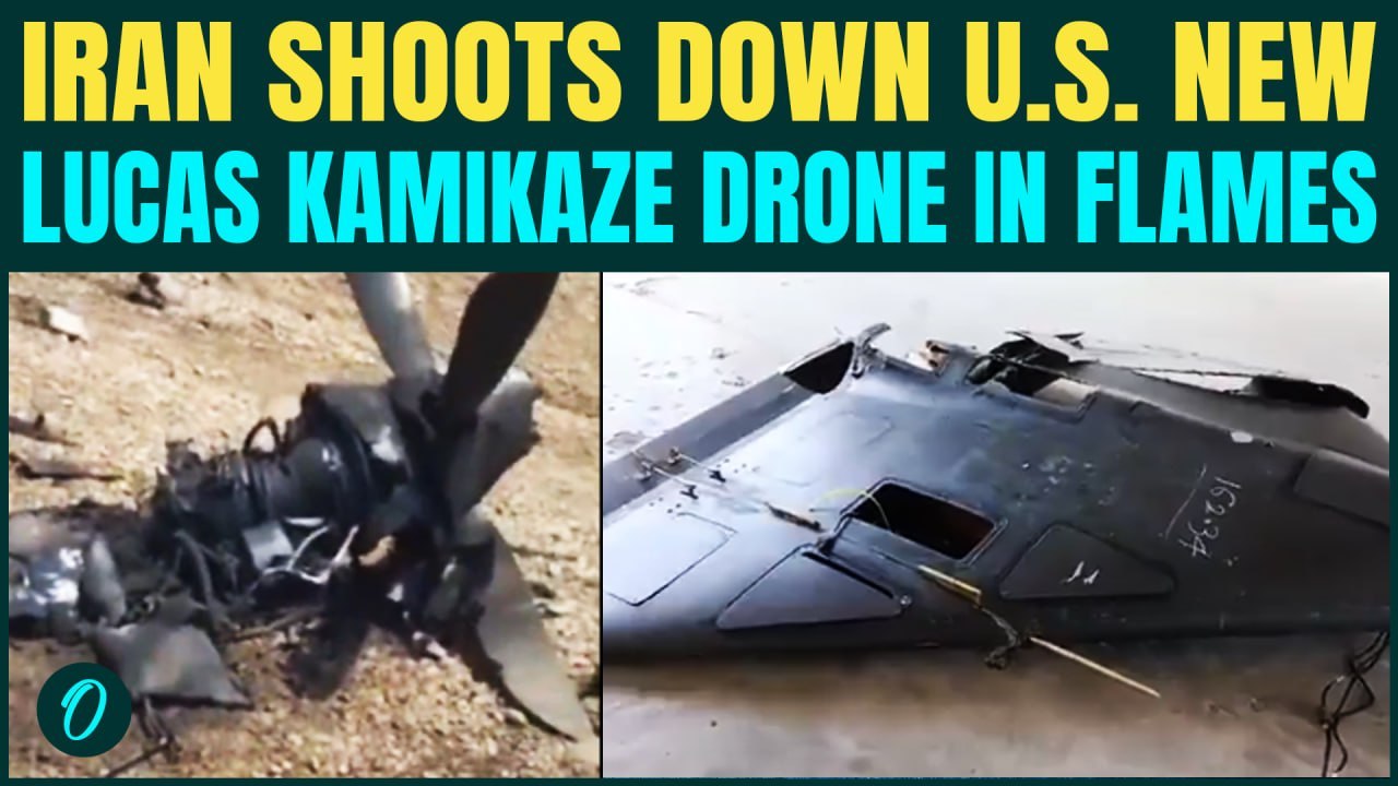 Iran SHOOTS DOWN U.S. Lucas Kamikaze Drone; FLAUNTS Wreckage Of Downed Uav | WATCH