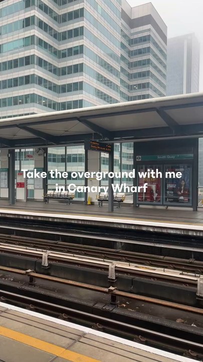 Take the overground with me in London Canary Wharf