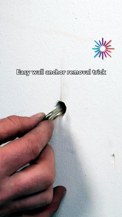 Easy wall anchor removal trick 🔧✨