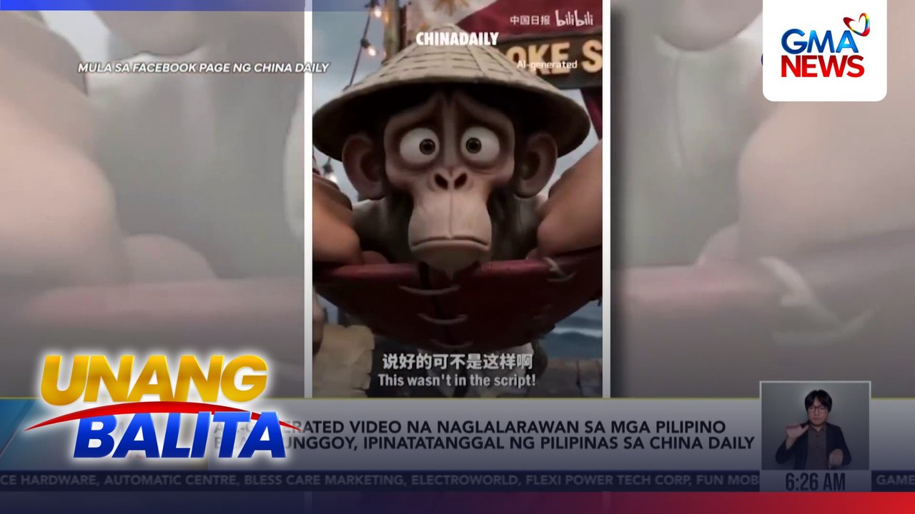 Chinese Foreign Ministry, itinangging gobyerno nila ang gumawa ng AI-generated video kung saan inilarawan ang mga Pilipino bilang unggoy | Unang Balita