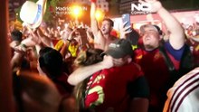 Видео: болельщики Испании ликуют после победы в финале ЧМ