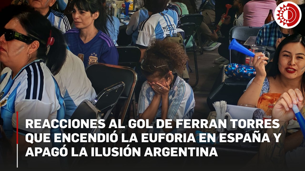 Así reaccionaron aficionados españoles y argentinos al gol que definió el Mundial