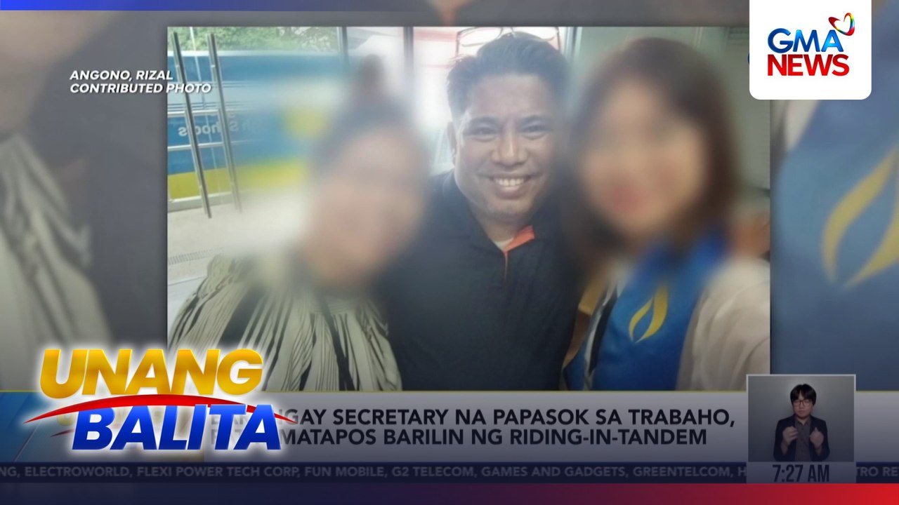 Barangay secretary na papasok sa trabaho, patay matapos barilin ng riding-in-tandem | Unang Balita