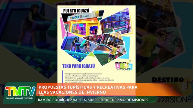 Propuestas turísticas y recreativas para las vacaciones de invierno en Misiones