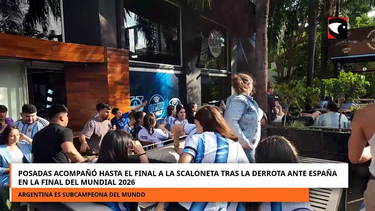 Posadas acompañó hasta el final a la Scaloneta tras la derrota ante España