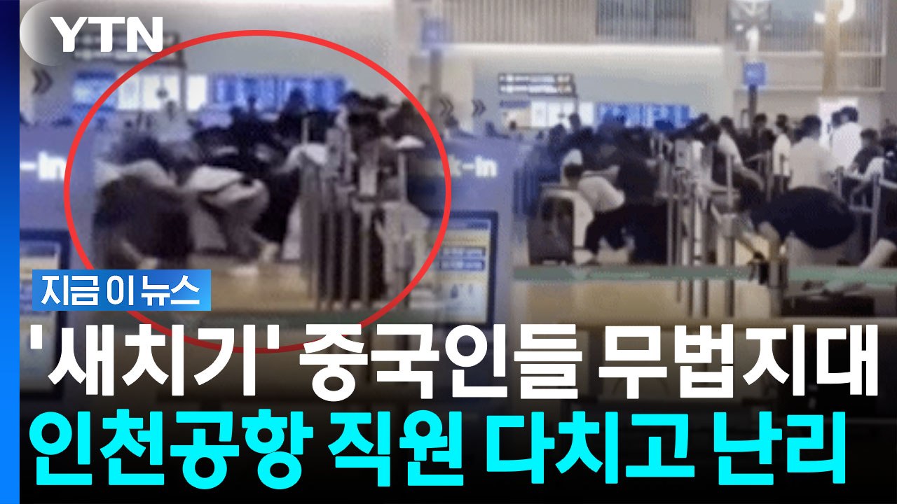 AI영상인 줄 알았는데 '맙소사'…중국인 집단 새치기에 아수라장 [지금이뉴스] / YTN