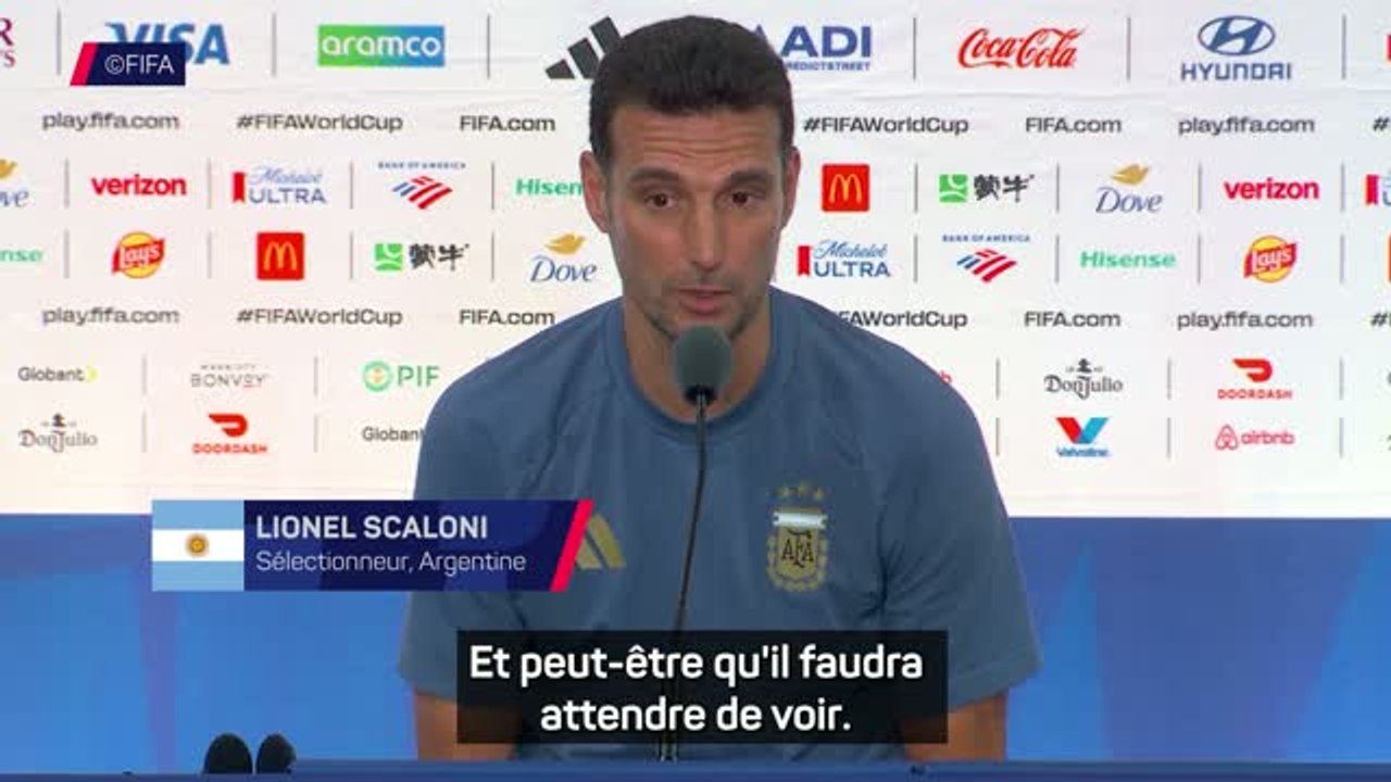 Argentine - Scaloni fond en larmes en conférence de presse après la défaite