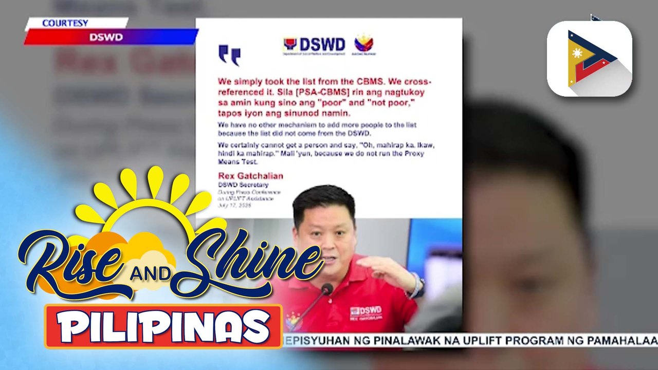 Listahan ng mga benepisyaryo na group 2 at 3, galing sa PSA ayon kay DSWD Sec. Gatchalian