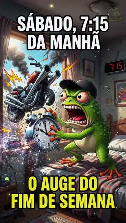 Sábado, 7:15 da manhã, e começa o barulho de motor na janela do quarto. #comedia #humor #memes