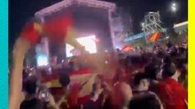 Así se vive el triunfo de España en el municipio de Cartagena