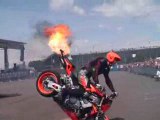 Stunt Moto flamme 13éme GTI tuning