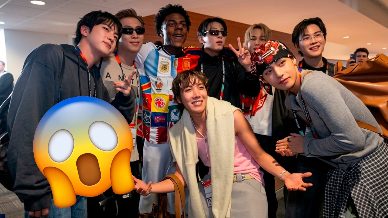 BTS y IShowSpeed se encuentran durante la final del Mundial  y así fue su increíble reacción