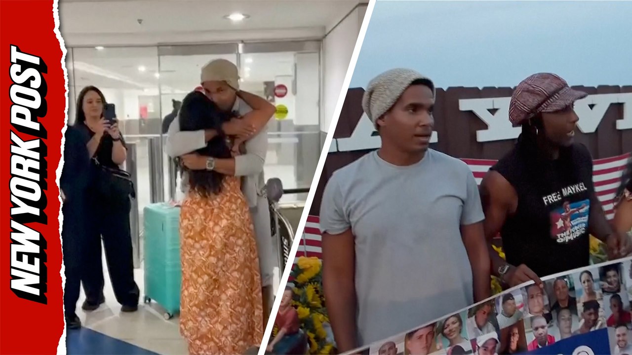 Cuban dissident Luis Manuel Otero Alcántara celebrates freedom after 5-Year prison sentence