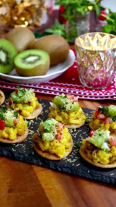 ¿Qué pasa si mezclas kiwi con chaat? Así quedó mi chaat de dal papdi con salsa de kiwi
