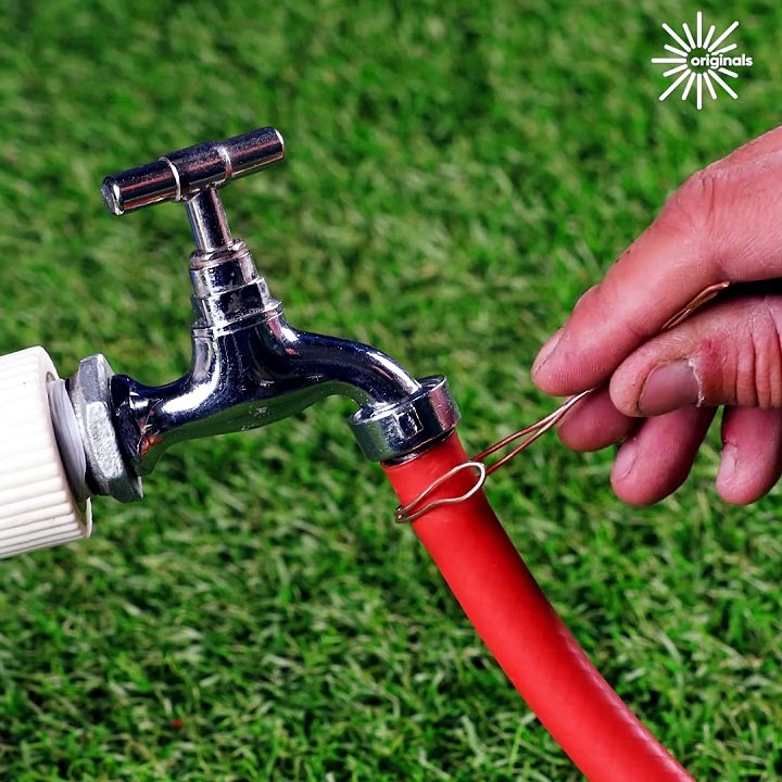 Secure the hose in place with this simple hack