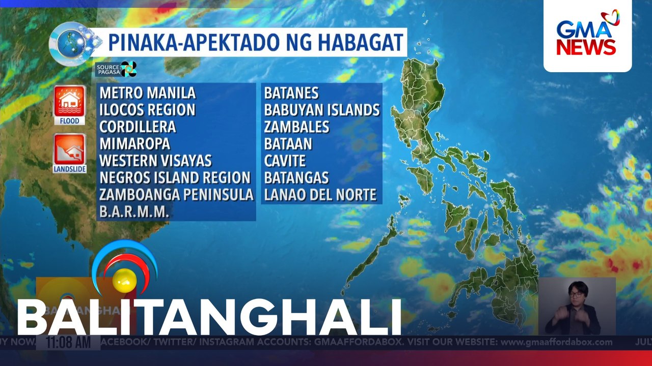 PAGASA - Habagat, posibleng magpaulan sa Metro Manila at ilang panig ng Western Luzon at Western Visayas | Balitanghali