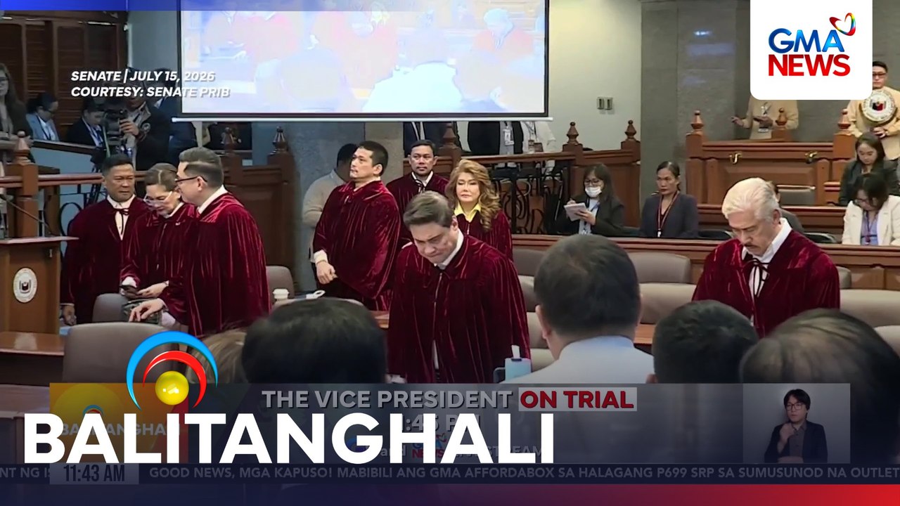 Desisyon ng impeachment court sa pag-subpoena o hindi sa kahon ng tax records ni VPSD at mister na si Atty. Mans Carpio, inaabangan ngayong araw | Balitanghali