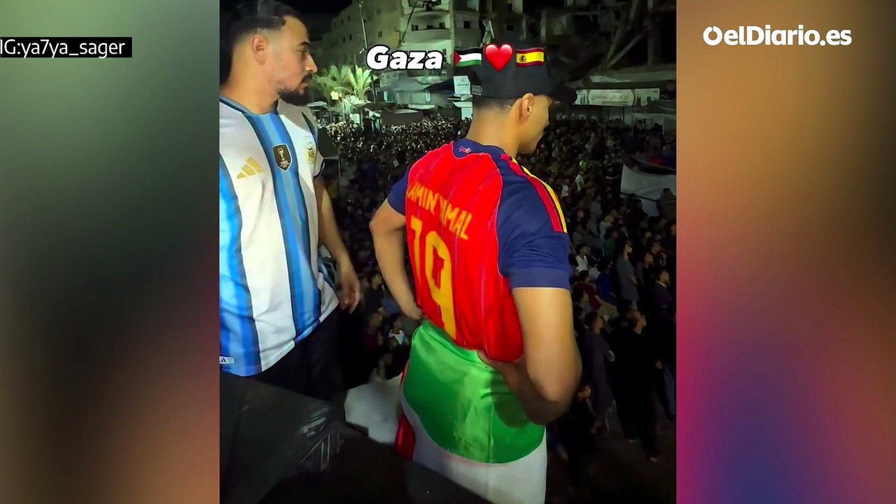 Así se vivió desde Gaza la victoria de España