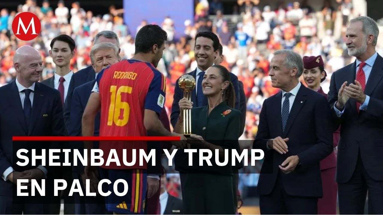 Sheinbaum y Trump en palco de honor en final mundial: México y EU avanzan negociaciones