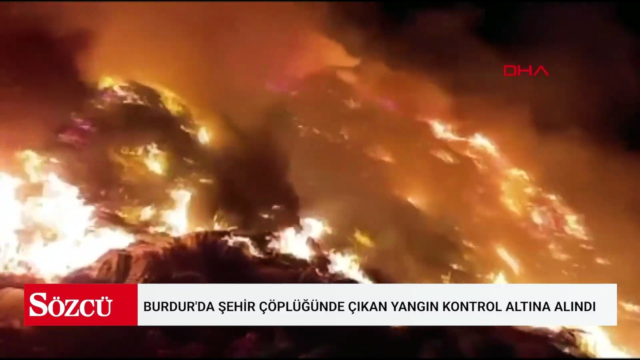 Burdur'da şehir çöplüğünde çıkan yangın kontrol altına alındı