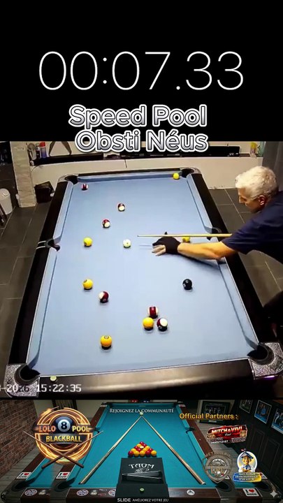 1.01.40 speed pool Obsti Neus #8pool #blackball #billard #ultimatepool #pourtoi #fyp #fluxshorts #reels