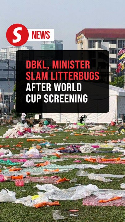 Dataran Merdeka left in mess after 25,000 gather for World Cup final screening
