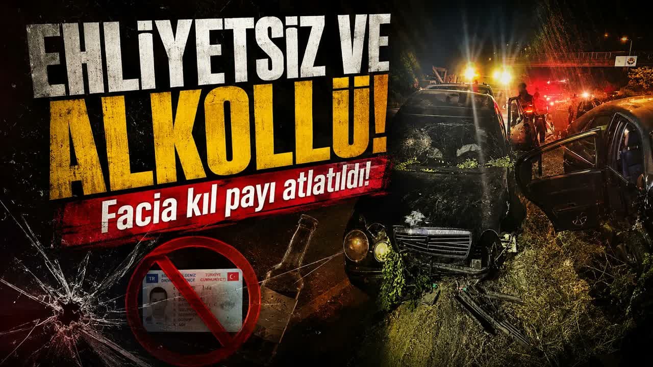 Pes Dedirten İnat! Ehliyetsiz ve Alkollü Sürücü Ortalığı Savaş Alanına Çevirdi