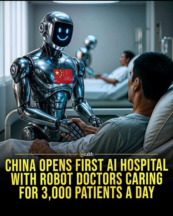 China Opens First Ai Hospital With Robot Doctors Caring For 3,000 Patients A Day 🤖🏥 #shorts #china #ai #healthcare #robots #innovation #technews
