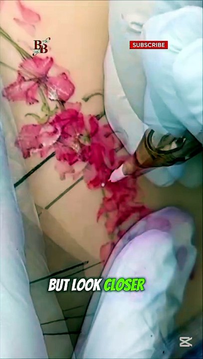 Beautiful Umbrella & Flower Tattoo 🌸☂️ | Elegan...