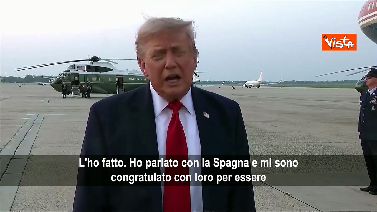 Trump: Nessuna tensione con la Spagna mi sono congratulato con loro