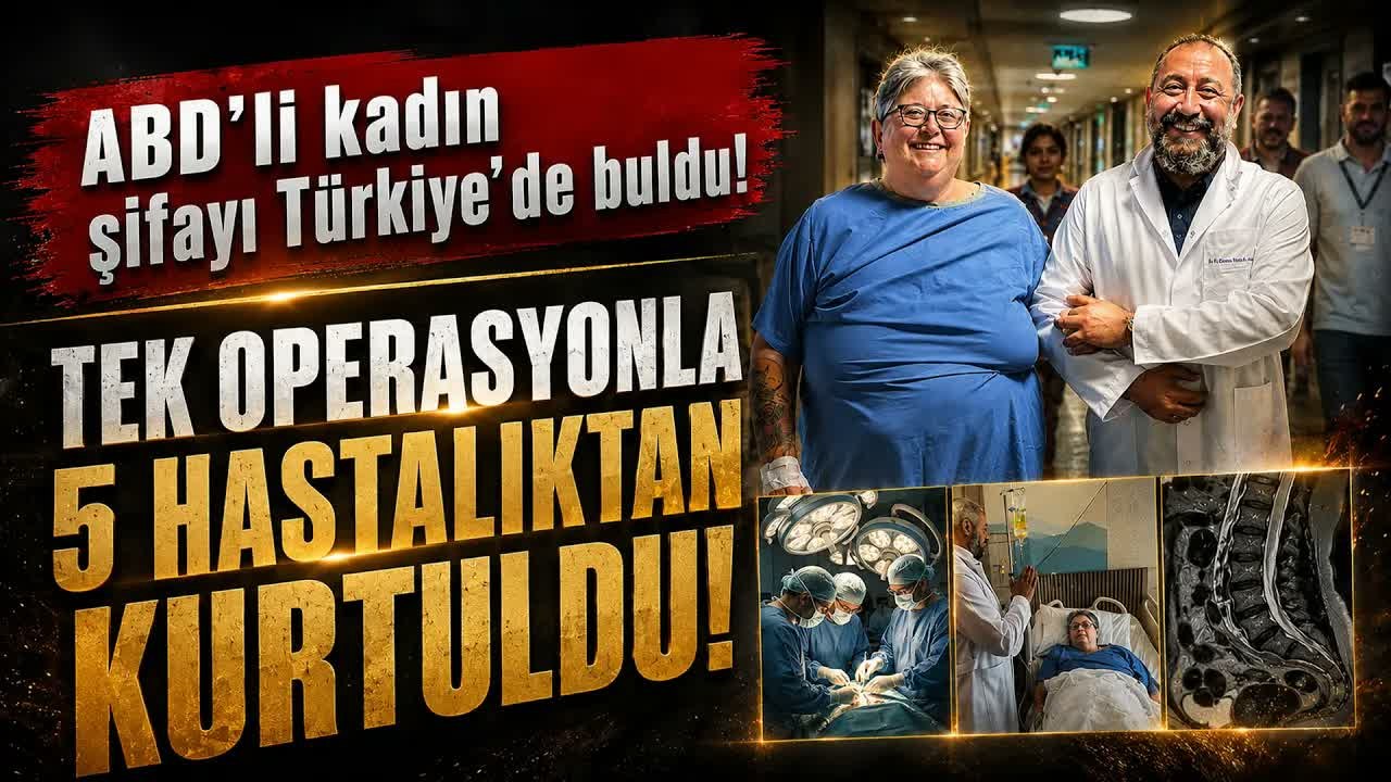 Türkiye'ye obezite cerrahisi için geldi, tek operasyonda 5 farklı ameliyat geçirdi  iha