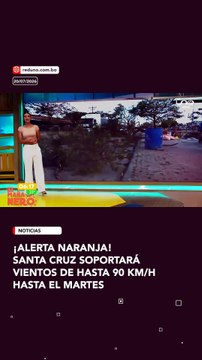 ⚠️ El Senamhi emitió una alerta naranja por fuertes vientos que afectarán a Santa Cruz con ráfagas de hasta 90 km/h.