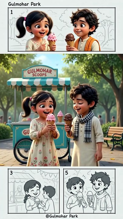 Children_enjoy_ice_cream_park_