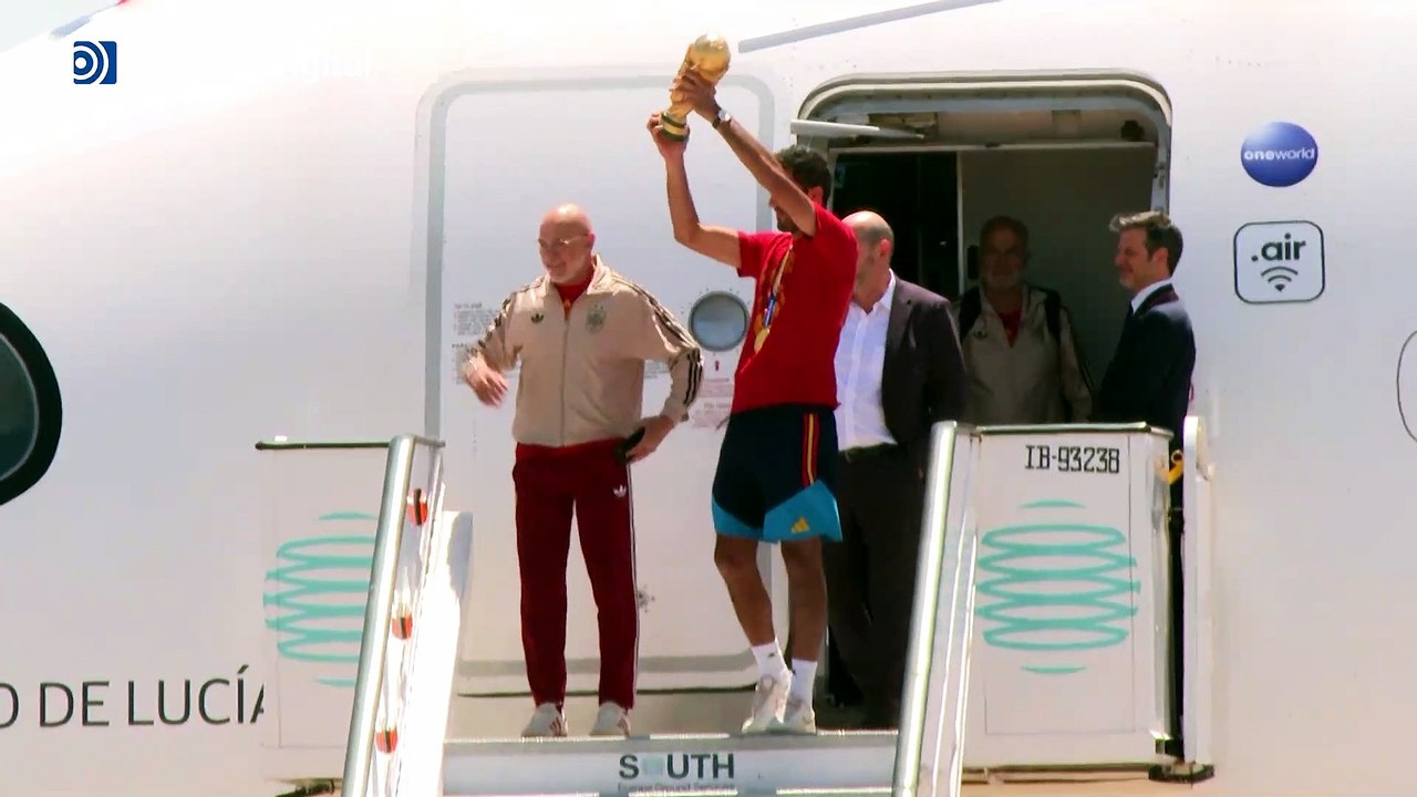 La Selección llega a Madrid para la celebración por su victoria en el Mundial