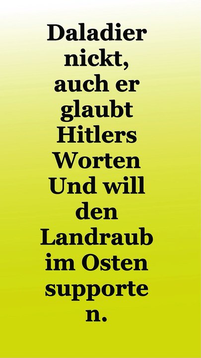 Frieden für unsere Zeit 🎤 Das Münchener Abkommen 1938