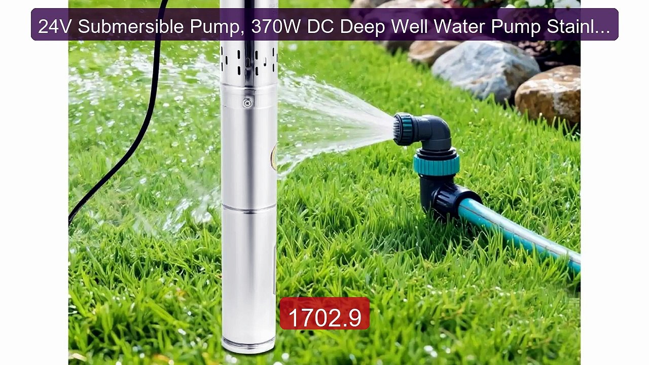 24V Submersible Pump, 370W DC Deep Well Water Pump Stainless Steel,... -- Top Rated 2026 | Buy Now!