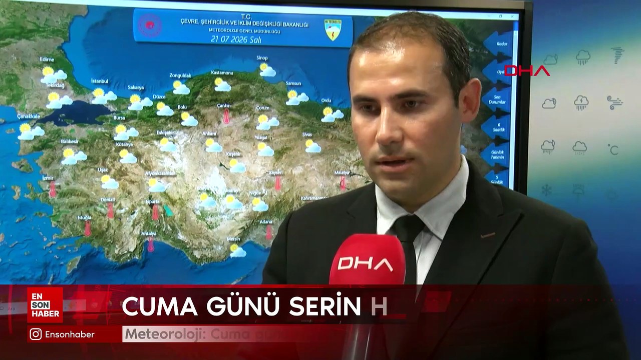 Meteoroloji: Cuma günü sıcaklıklar 10 derece düşecek