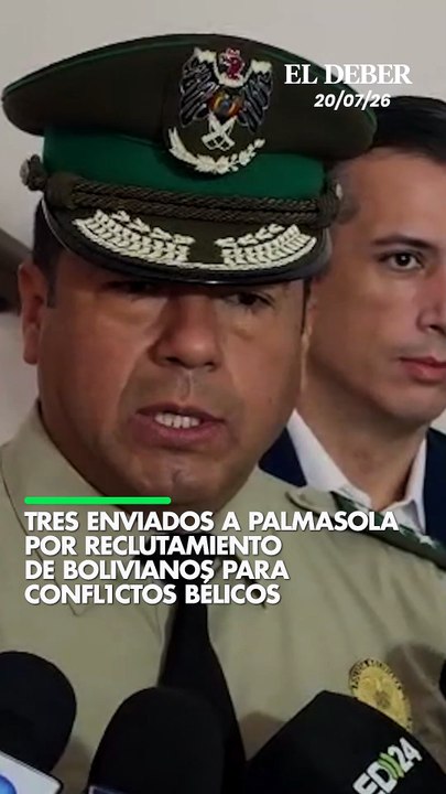 TRES ENVIADOS A PALMASOLA POR RECLUTAMIENTO DE BOLIVIANOS PARA CONFLICTOS BÉLICOS