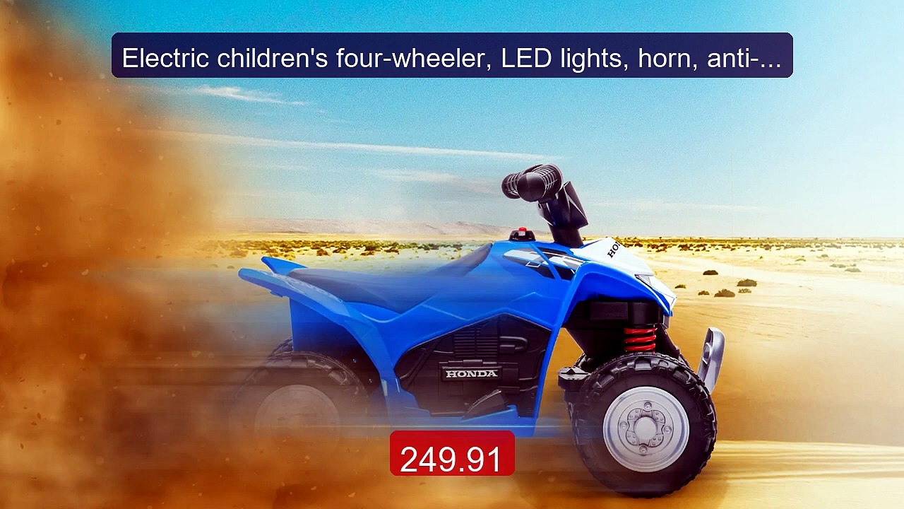 Electric children's four-wheeler, LED lights, horn, anti-slip ... -- Hot Deal 2026 | Limited Offer!
