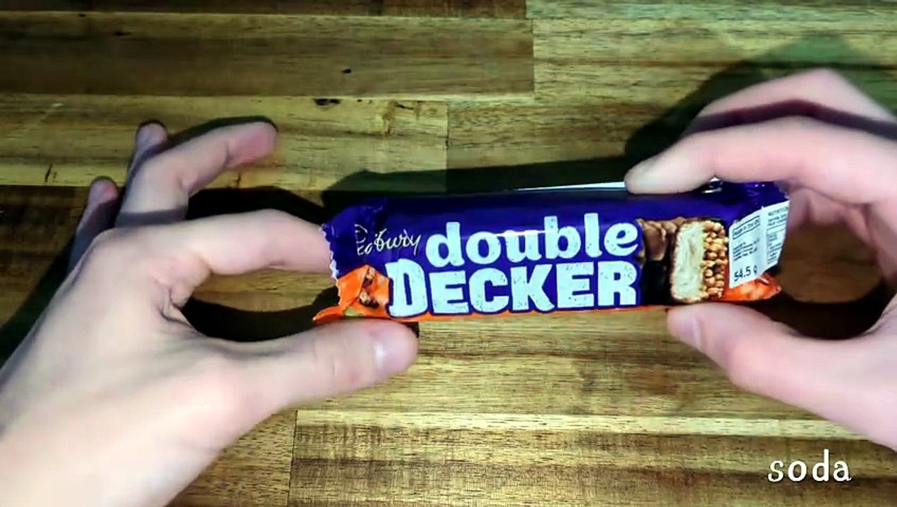 Trying Cadbury Double Decker